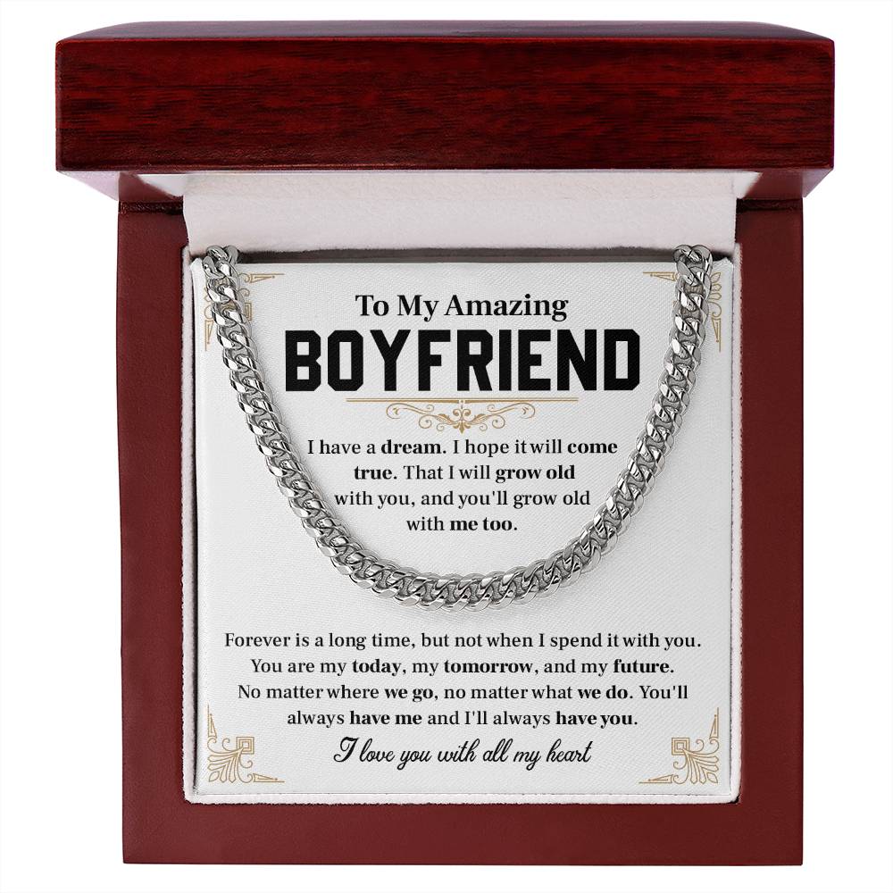 Romantic Gift for Boyfriend – Necklace & Card Set