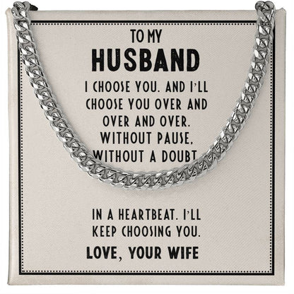 Gift for Husband From Wife With Emotional Message Card