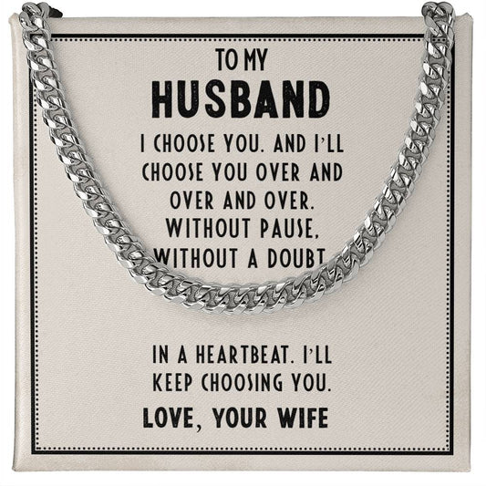 Gift for Husband From Wife With Emotional Message Card