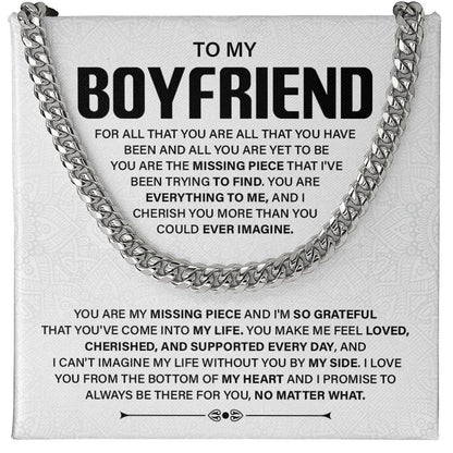 Romantic Boyfriend Gift with Message Card & Gift Box