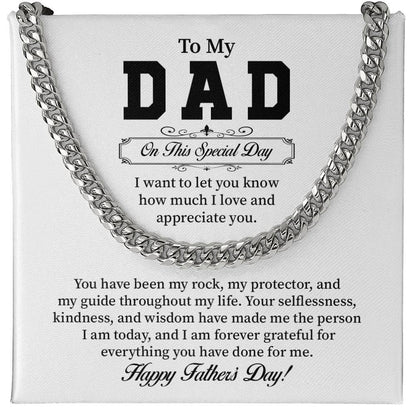 Father’s Day Cuban Chain Gift from Son or Daughter