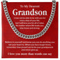 To My Dearest Grandson Necklace Gift From Grandma Grandparent Necklace For Grandson Never Give Up Necklace For Grandson Necklace For Grandson From Grandparent Loving Gift For Grandson Grandson Gift To Cherish Forever