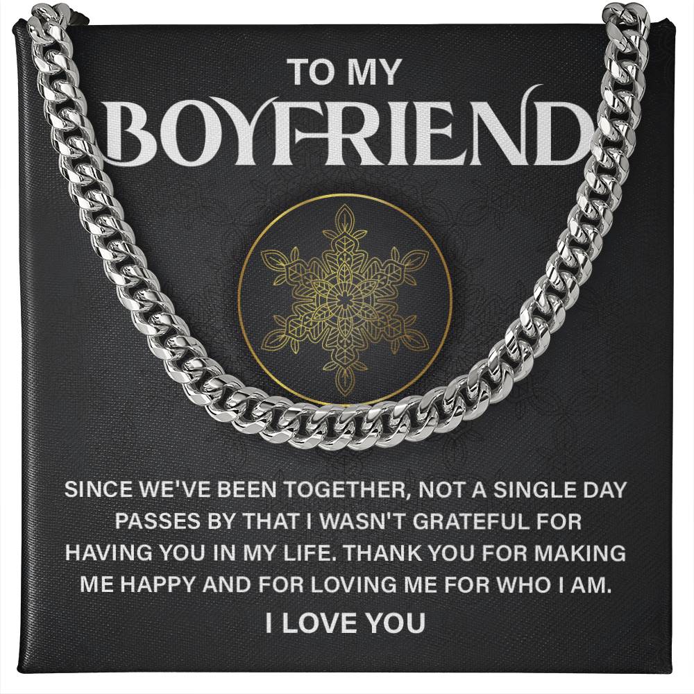 Boyfriend Appreciation Gift – Necklace & Card Set