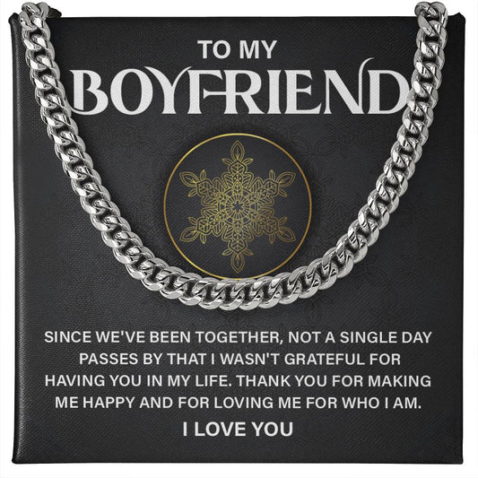 Boyfriend Appreciation Gift – Necklace & Card Set