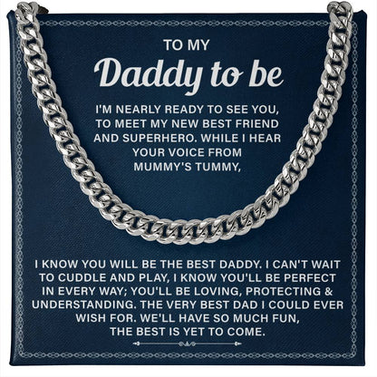 Dad To Be Gifts For 1st Time Dad Necklace With Message Card