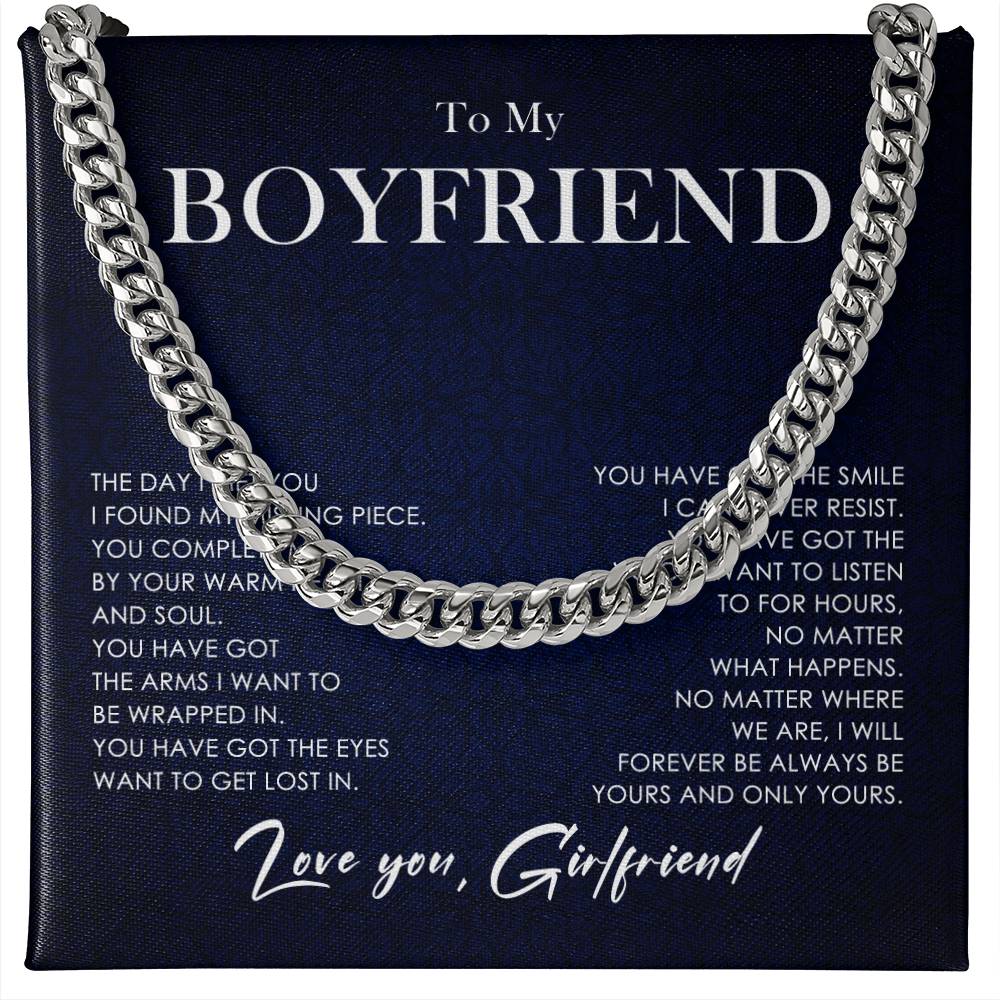 Gift for Boyfriend from Girlfriend with Heartfelt Message Card