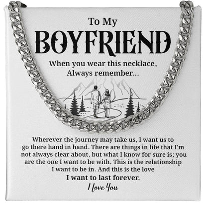 Romantic Boyfriend Gift Necklace with Gift Box
