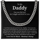 New Dad Necklace Gift From Baby Bump With Message Card
