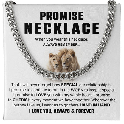 Lion Couple Promise Necklace – For Him.
