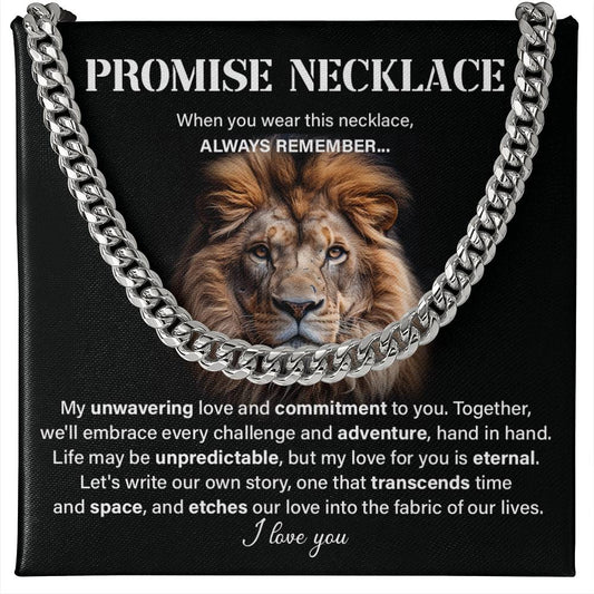 Promise neckless my unwavering love.