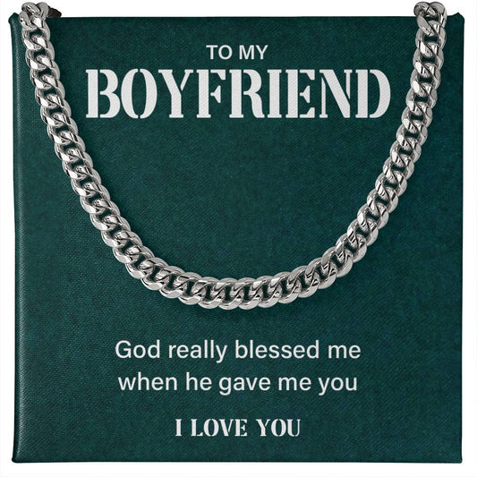 Boyfriend Gift from Girlfriend – Faith Message Chain Box