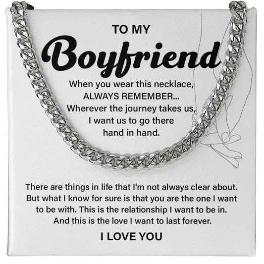 Anniversary Necklace Gift for Boyfriend with Gift Box