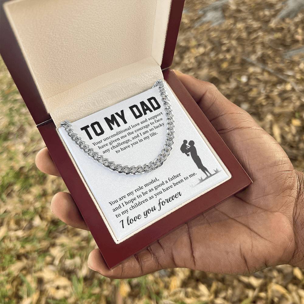 Necklace For Dad From Son With Message Card