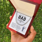 Wedding Neckalce Gift For Dad From Daughter With Message Card