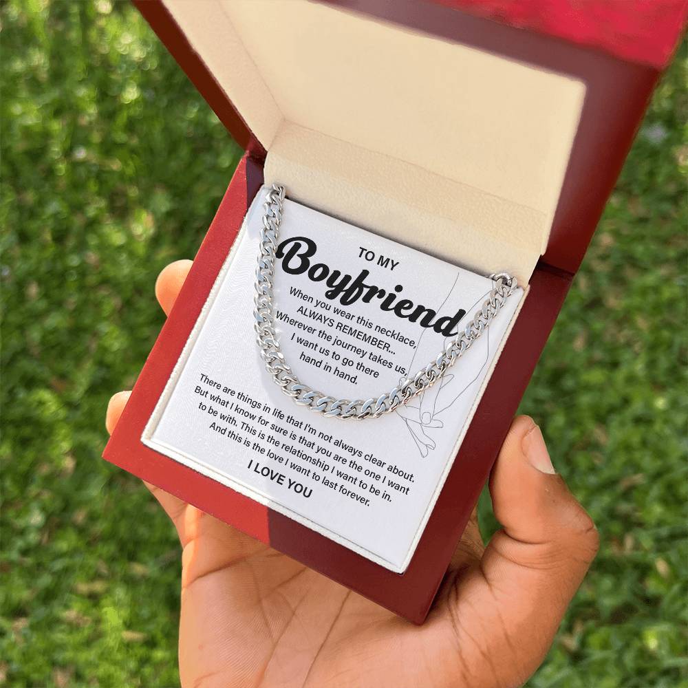 Anniversary Necklace Gift for Boyfriend with Gift Box