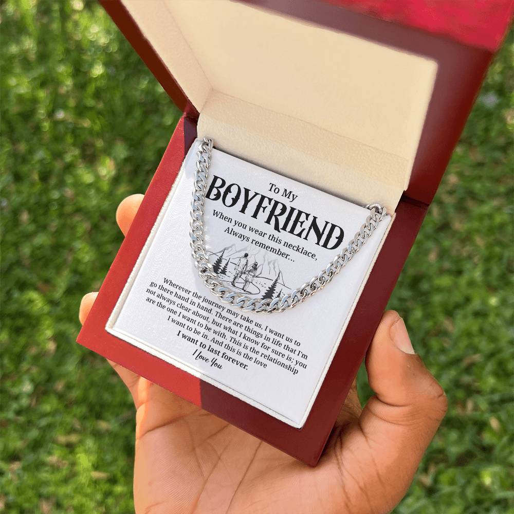 Romantic Boyfriend Gift Necklace with Gift Box
