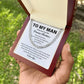 To My Man Promise Necklace – Husband or Boyfriend Message Gift