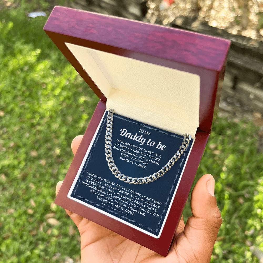 Dad To Be Gifts For 1st Time Dad Necklace With Message Card