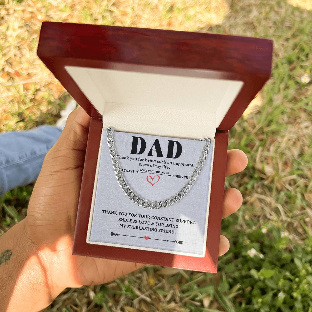 Thank You Dad Gift with Thoughtful Note from Child