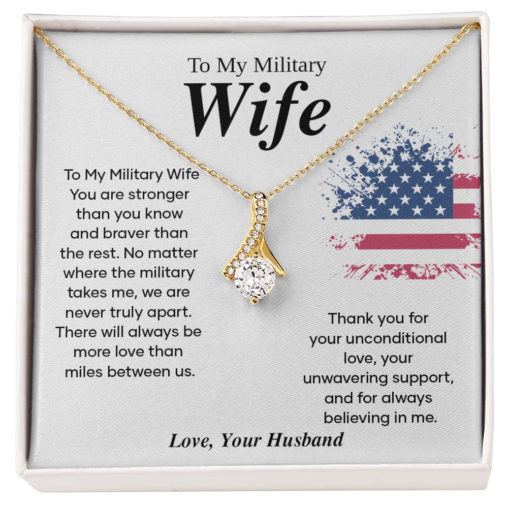 Military Wife Appreciation Gift with Message Card