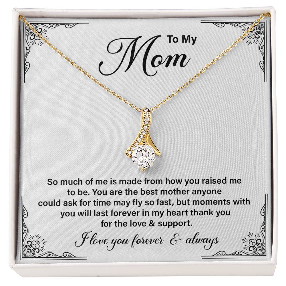 To my mom so much of me.