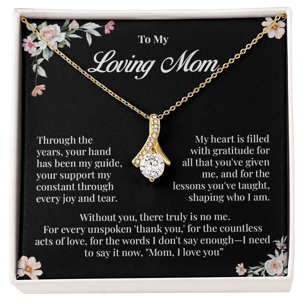 Loving Mom Necklace Gift from Daughter or Son