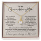 Granddaughter Gift Necklace with Heartfelt Love Message