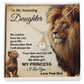 Lion Necklace for Daughter from Dad My Princess Card
