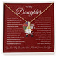 Christmas Gift for Daughter from Mom or Dad Necklace with Santa Card