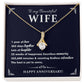 1st Anniversary Necklace Gift for Wife – Elegant Box