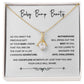 Baby Bump Beauty Necklace – Gift for Pregnant Woman with Message Card
