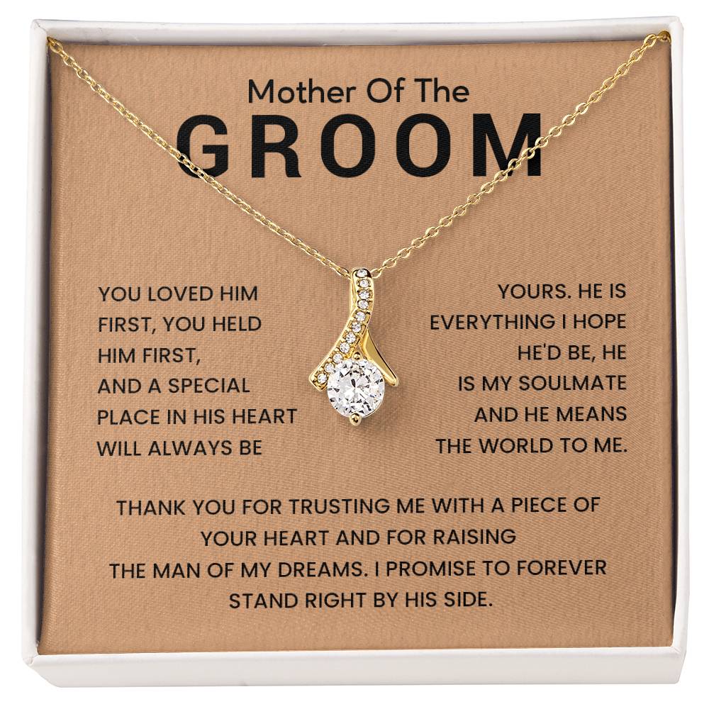 Necklace for Groom’s Mom with Love Message