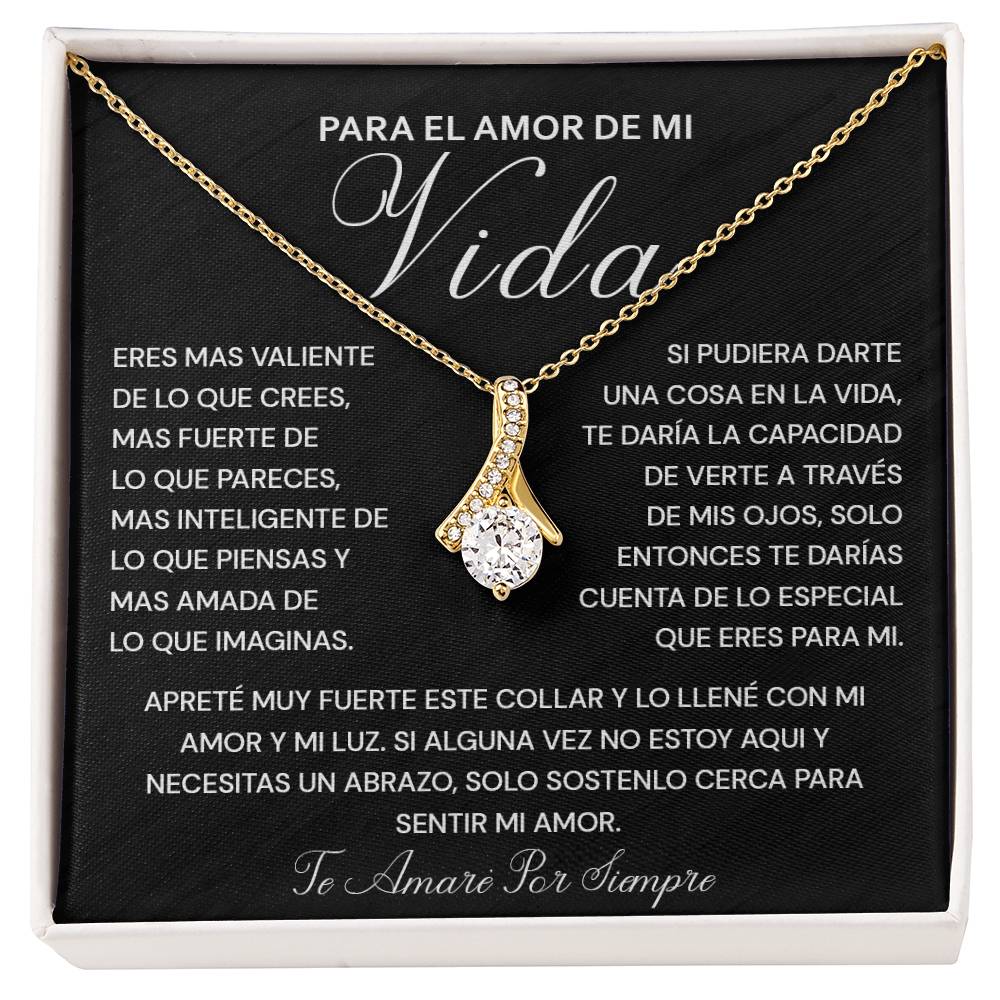 Collar Para El Amor De Mi Vida Regalo Sentimental Para Ella Mensaje De Amor Eterno Collar Con Mensaje Inspirador Collar De Fuerza Y Amor Regalo Especial Para Novia Mensaje De Amor Y Luz Collar De Amor Para Mi Pareja Collar De Amor Para Mi Pareja