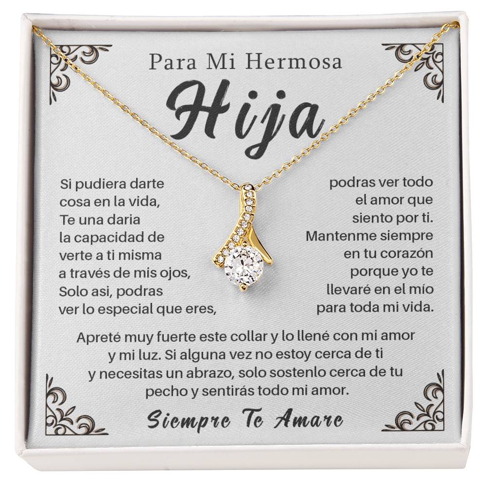 Collar Para Hija con Mensaje de Amor – Siempre Te Amaré