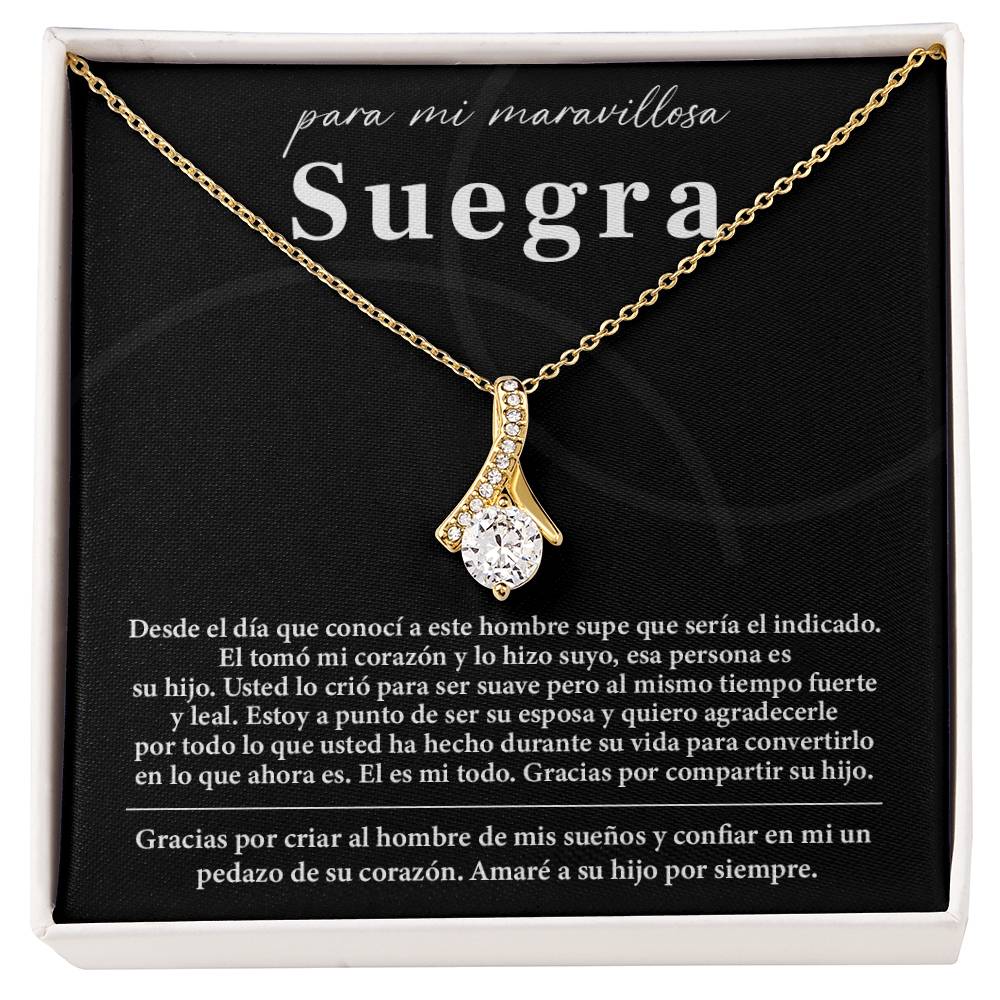 Collar Para Mi Maravillosa Suegra Regalo De Bodas Sincero De Su Hijo Regalo De Bodas Para Suegra Joyas Sentimentales Para Suegra Regalo Especial Para La Mamá Del Novio Regalo Significativo Para La Madre Del Novio Recuerdo Del Día De La Boda De La Suegra