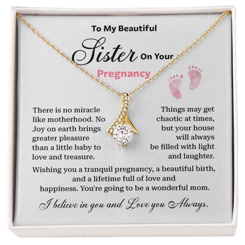 Pregnancy Necklace for Sister – Gift from Sibling