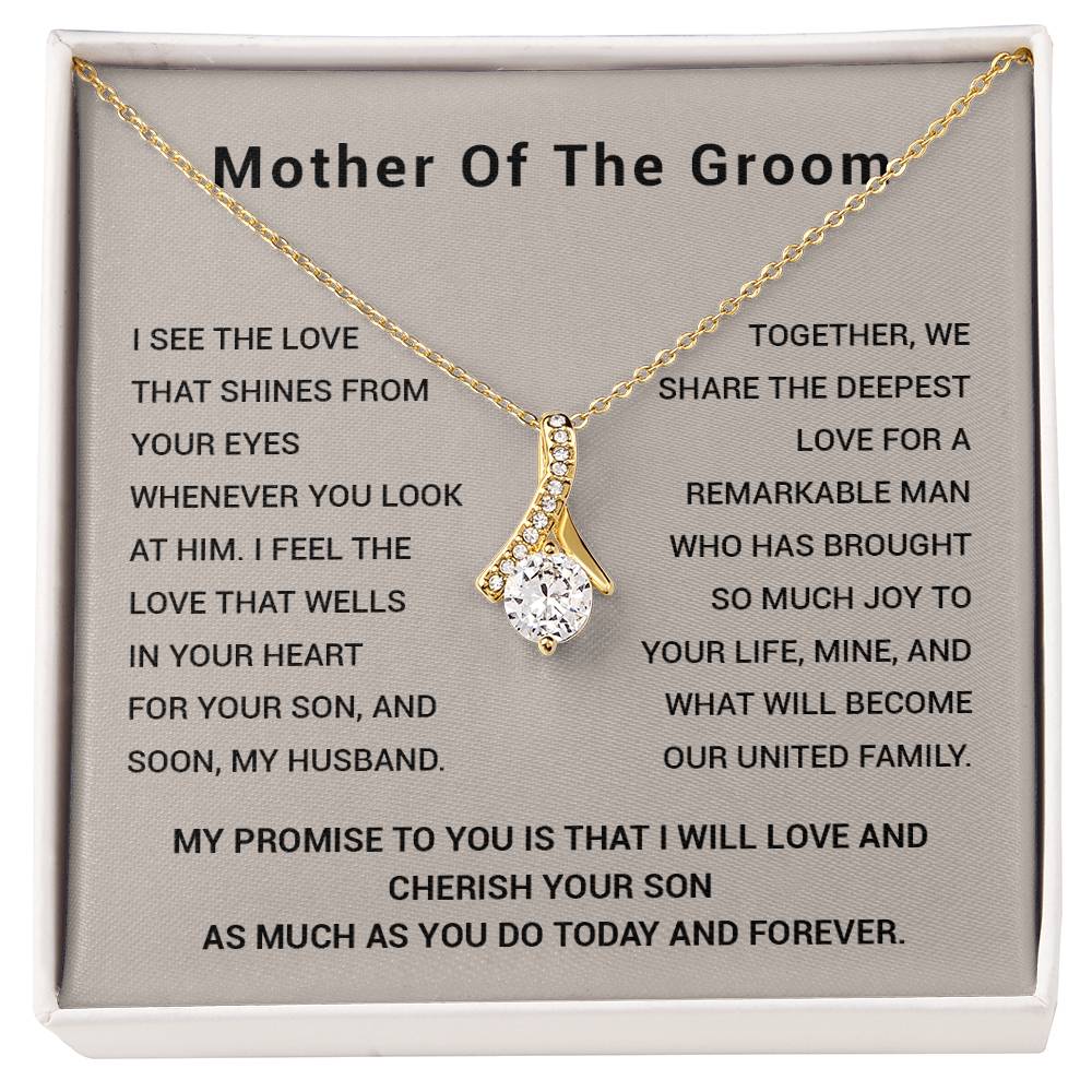 Bride to Groom's Mom Wedding Day Necklace