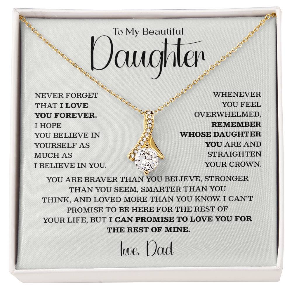 Teardrop Necklace for Daughter from Dad – Inspirational Gift