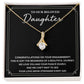 Engagement Necklace Gift for Daughter – Elegant Pendant with Card