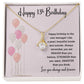 13th Birthday Necklace for Girl – Elegant Gift with Balloon Card