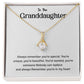 To The Granddaughter Necklace Gift – You're Special Message Card