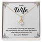 Funny Wife Necklace Gift with Message Card