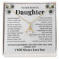 Bonus Daughter Necklace Gift – Encouraging Message Card