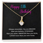 13th Birthday Necklace Gift – Elegant Jewelry with Inspiring Card