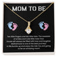 Gift for Mom to Be – Necklace with Message Card and Box