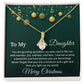 Christmas Necklace for Daughter Gift Box with Message Card