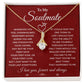 Soulmate Necklace Gift for Her Pendant with Message Card