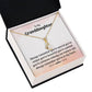 To My Granddaughter Necklace Gift From Grandparents With Message Card