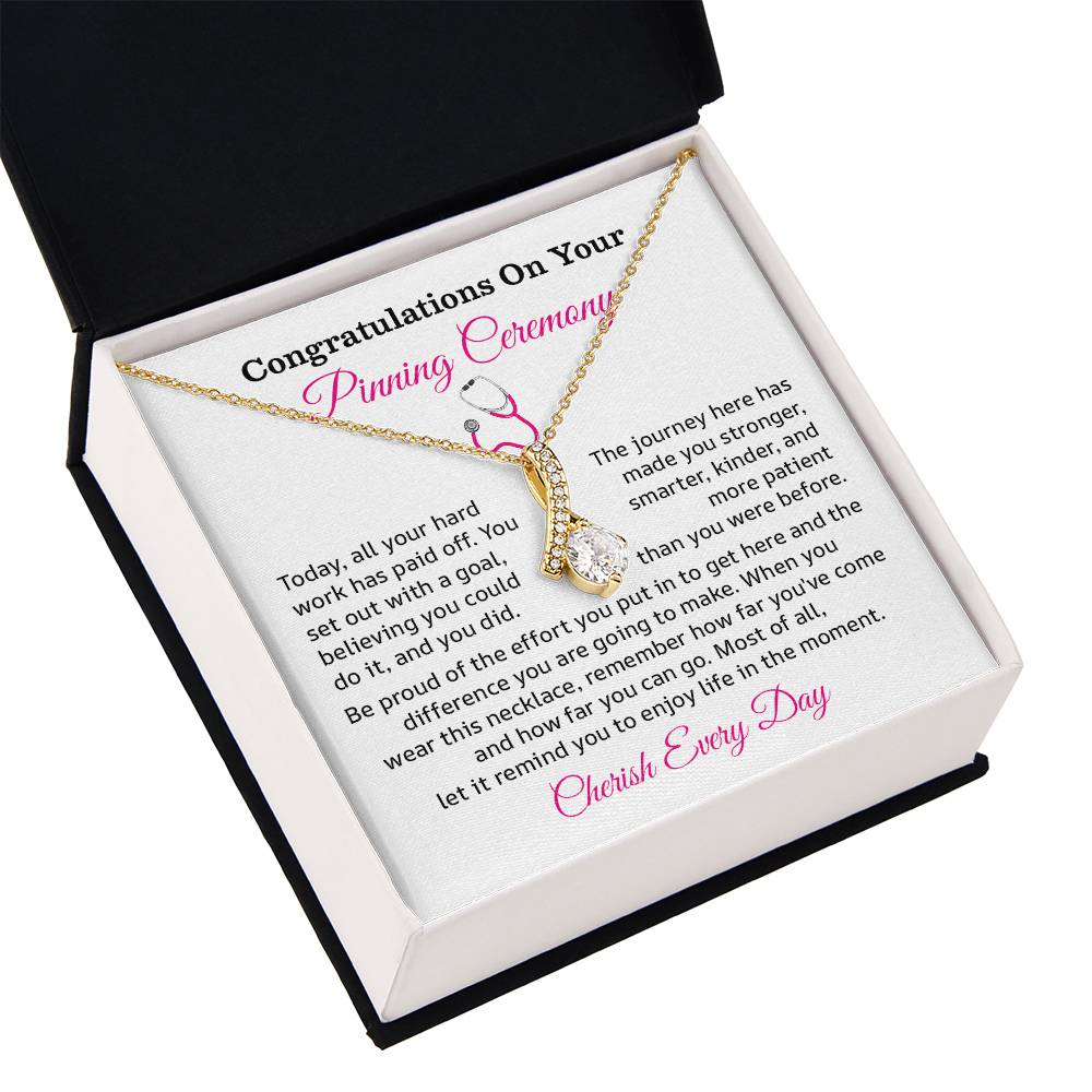 Congratulations On Your Pinning Ceremony Necklace Pinning Ceremony Necklace Gift Congratulations Pinning Ceremony Jewelry Strength And Growth Necklace Gift Pinning Ceremony Milestone Necklace Pinning Ceremony Graduation Necklace Gift