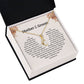 Mother of the Groom Wedding Necklace Gift Box